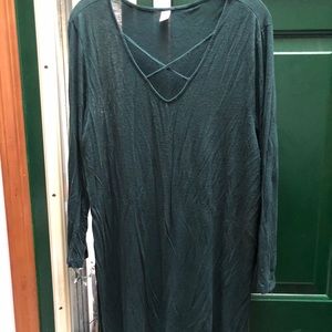 Dark Green Long sleeve dress